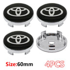 4Pcs Car Wheel Center Hub Caps Emblem Badge Rim Dust Cover For Toyota Corolla Camry Highlander Yaris Prius CHR Auto Accessories