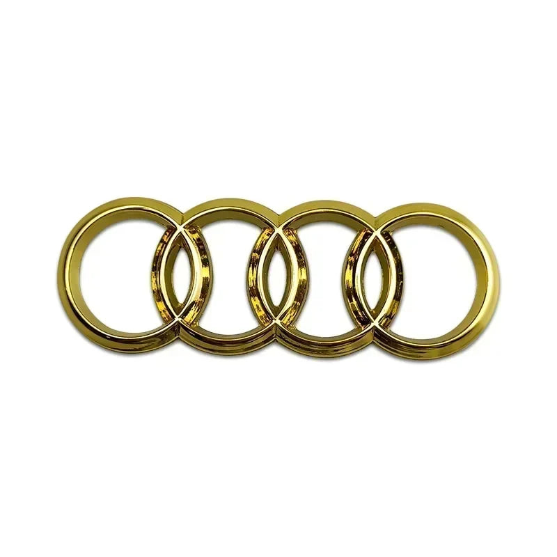 For Audi Alloy Car Steering Wheel Emblem Replaced Sticker A6 A6L A3 A4L A5 A7 A8L A1 Q6 Q7 Q8 TT S5 S7 S8 RS7 RS6 Side Decals
