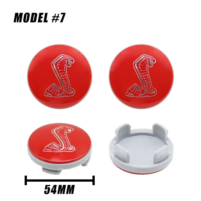 4pcs 56mm 60mm 54mm For Ford Ranger Focus Kuga Mustang Mondeo Fusion Esco Logo Car Wheel Center Hub Cap Rim Cover Emblem Sticker