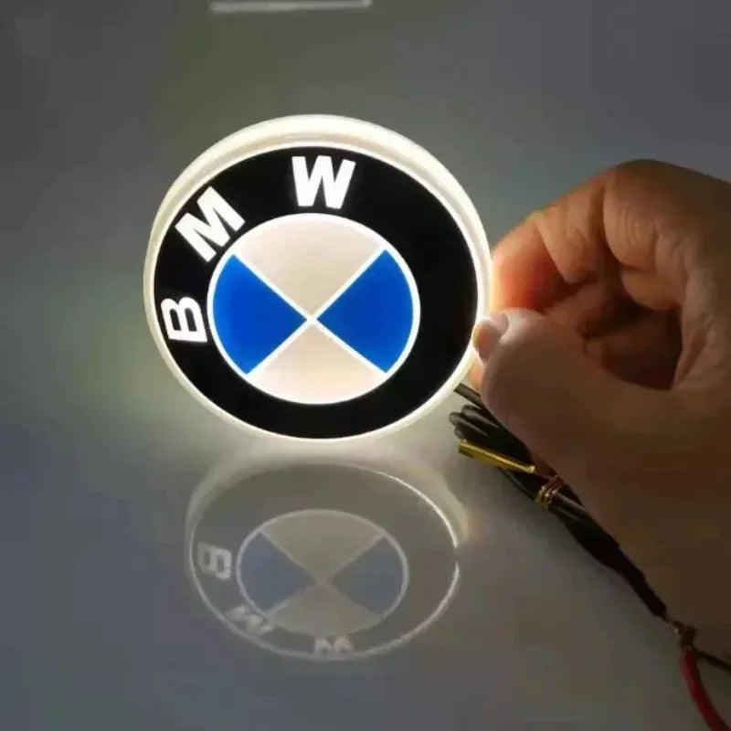 Illuminated LED BMW Logo Emblem Light Up Front Hood Rear Trunk Badge 82mm  Fit BMW E30 E46 E60 F10 F30 G20 M Series Car Styl