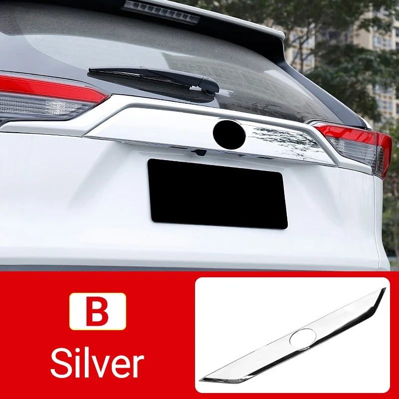 Car Rear Tail Trunk Door Upper Strip Trim Cover For Toyota RAV4 XA50 2019 2020 2021 2022 2023 2024 2025 RAV 4 Hybrid Accessories