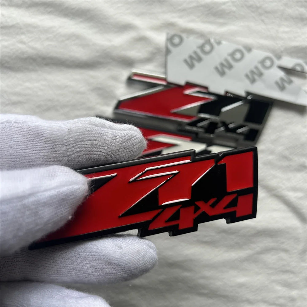 Metal Z71 4x4 Logo Emblem Badge Decal Car Sticker Front Hood Grill for Chevrolet Suburban Xtreme GMC Silverado Chevy Colorado