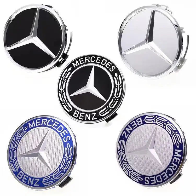 75mm Car Wheel Center Hub Caps Cover for Mercedes Benz GLS GLA GLK AMG W176 W204 W205 Wheel Center Caps Key Rings