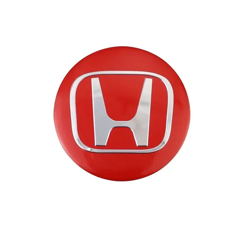 4Pcs Car Wheel Hub Center Cap Sticker Metal Emblem Stickers For Honda Civic Accord Fit City Vezel CRV Odyssey Pilot Jazz
