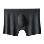 Men's Summer Ice Silk Boxers Briefs Underwear Lingerie Underpants Shorts Ultra-thin Breathable Sexy Seamless Panties
