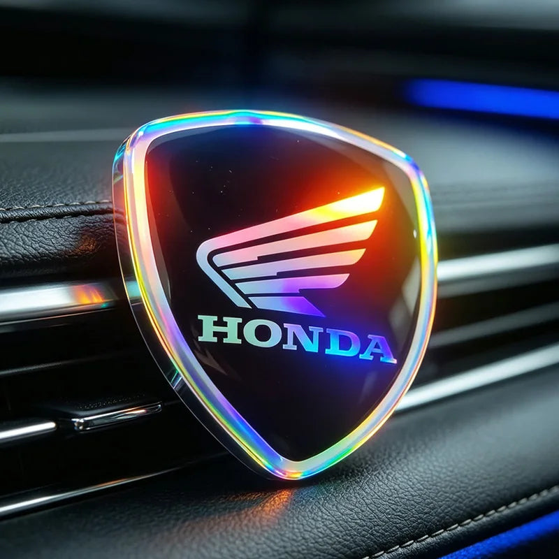 For Honda Stickers Motorcycle Stickers 3D Gel Emblem Logo Electric Car Stickers Accessories Reflective Colorful Laser Sticker