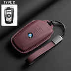 Soft Leather Car Key Case Full Cover Shell For BMW 1 2 3 4 5 6 Series X1 X3 X4 X5 X6 F36 F25 F26 F30 F34 F10 F07 F20 Z10 F15 F16