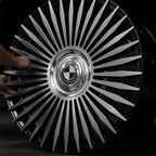 4Pcs 183mm Floating Car Wheel Center Caps Rims Hub Cover For BMW 50TH M Performance M3 M5 M6 F01 F20 F10 F13 F15 F16 F30 F34 F32