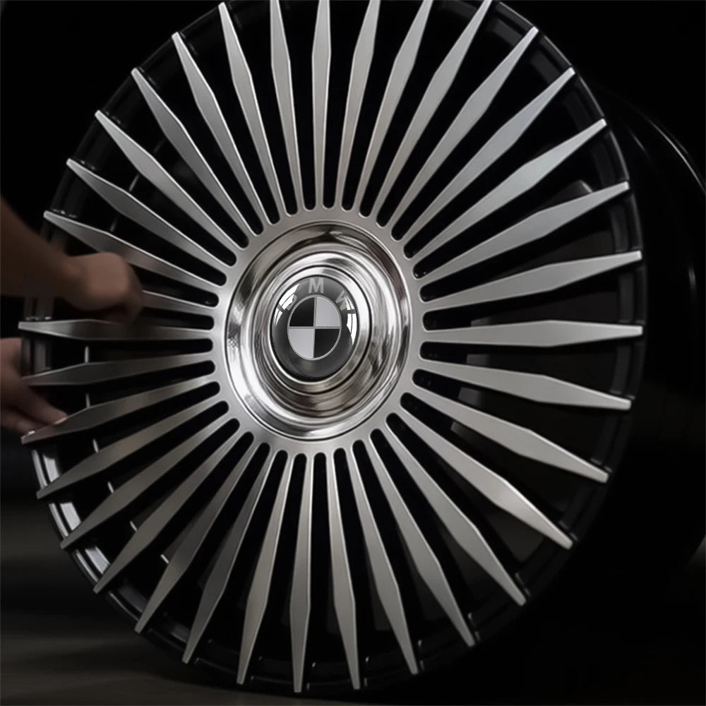 4Pcs 183mm Floating Car Wheel Center Caps Rims Hub Cover For BMW 50TH M Performance M3 M5 M6 F01 F20 F10 F13 F15 F16 F30 F34 F32