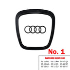 Car Styling Steering Wheel Center Logo Cover Replacement Trim Accessories For Audi Sline TT A3 A5 A7 Q3 Q5 Q7 Q8 A4L A6L A8L Q5L