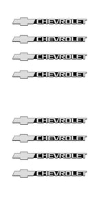 Chevrolet 3D Aluminum Car Audio Stickers Fit For Silverado Impala Malibu Equinox Cruze Camaro Tahoe/Suburban Blazer Spark Aveo