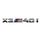 7.3cm for M logo new gray ABS letter sticker trunk badge For BMW X3 M40D 40I X4 M40D X5 M50D 50I X6 M50D 50I X7 M50D 50I