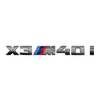 7.3cm for M logo new gray ABS letter sticker trunk badge For BMW X3 M40D 40I X4 M40D X5 M50D 50I X6 M50D 50I X7 M50D 50I