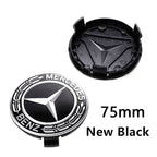 4pcs 56mm 60mm 75mm  68mm3Pin Car Wheel Center Cap Rim Hub Caps Emblem W202 W220 W213 W210 W164 E200 E260 E300 For Mercedes Benz