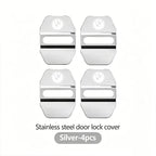 4Pcs Zinc Alloy  Car Door Lock Buckle Protection Cover Anti-Collision Shock Absorbing Cushion Stickers For BMW G80 G06 G07 G42 G