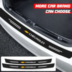 Carbon Fiber Car Rear Bumper Trunk Guard Protected Sticker for Chevrolet Malibu Captiva Cavalier Onix Aveo Silverado Chevy Tahoe