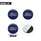 4pcs 56mm 60mm 54mm For Ford Ranger Focus Kuga Mustang Mondeo Fusion Esco Logo Car Wheel Center Hub Cap Rim Cover Emblem Sticker