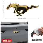 3D Metal Car Front Grille Emblem Logo Rear Trunk Badge Sticker For Ford Mustang Fiesta Focus Ranger Smax Kuga Mondeo Accessories