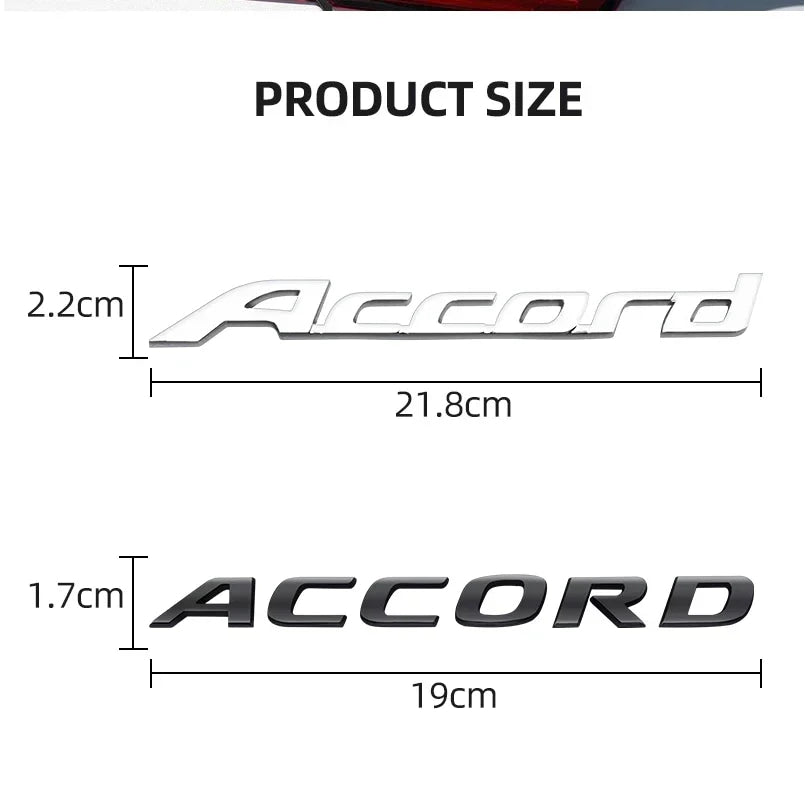 3D ABS Logo Badge Sticker Trunk Side Wing Emblem Fender Decal For Honda S Power Accord Civic Grand Vitara Swift Car Styling