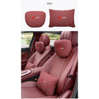 For Ford STline Focus Mondeo Explorer Edge Fiesta Fusion Kuga Escape Auto Headrest Neck Support Lumbar Cushion Soft Neck Pillow