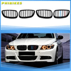 Pair Gloss Matt Carbon Black 3 Color Front Kidney Grille For BMW E92 E93 M3 2006-2009 Racing Grills