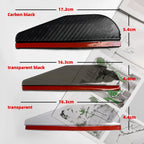 2/4Pcs Carbon Fiber Car Rearview Mirror Rain Shield Eyebrow Flexible Rearview Mirror Rain Shield Protector Eyebrow Rain Cover