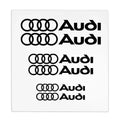 6pcs Car Caliper Sticker for Audi Sport Sline S3 A3 B5 B6 B7 B8 B9 8P 8V 8L A5 A4 C6 C5 A1 A6 A7 A8 Auto Logo Tire Brake Decals