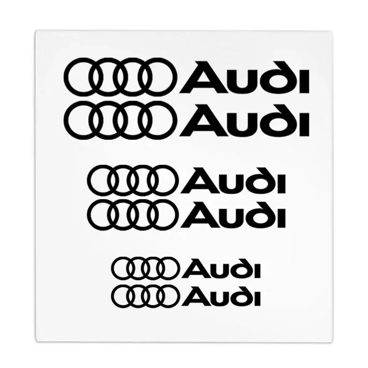 6pcs Car Caliper Sticker for Audi Sport Sline S3 A3 B5 B6 B7 B8 B9 8P 8V 8L A5 A4 C6 C5 A1 A6 A7 A8 Auto Logo Tire Brake Decals