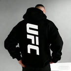 Men's Pattern Hoodies –Bold Back Prints MMA Inspired Streetwear Loose Fit Perfect for Gym  Casual Wear Limited Edition Designs
