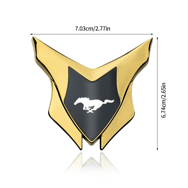3D Meta Car Sticker Auto Door Trunk Car Body Shield Emblem Protective Sticker For Ford Mustang GT SHELBY Auto Accessories
