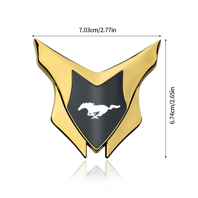3D Meta Car Sticker Auto Door Trunk Car Body Shield Emblem Protective Sticker For Ford Mustang GT SHELBY Auto Accessories