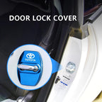 4PCS Car Door Lock Cover Stainless Steel Protection Accessories For Toyota Hilux Scion CHR Rav4 Tacoma Raize Fortuner Prado Voxy