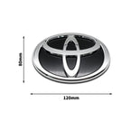 3D Car Logo Modified Car Logo Badges Front And Rear Logo Silver For Toyota Hybrid Series Prado Highlander Camry Corolla Styling