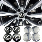 For Lexus NX200T ES250 ES300 ES350 RX350 RX400 GX300 IS300 IS400 Accessories 65MM Alloy Car Wheel Hubcap Sticker Center Cover