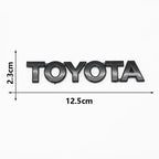 3D ABS TOYOTA Letters Emblem Rear Trunk Badge Logo Nameplate Sticker Black Chrome For Hilux Highlander Yaris RAV4 Camry Corolla