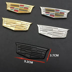 6.3cm/9.2cm Alloy Car Window C-Pillar Badge Sticker Rear Trunk Emblem for Cadillac XT5 ATSL XTS SRX BLS CT4 Escalade Deville DTS