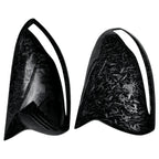For Mercedes Benz C GLC S E Class W205 X253 W222 W213 W238 carbon Black Side Rearview Mirror Cover Caps Shell LHD RHD