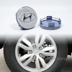 4pcs 3D 60mm For Car Metal Emblem Wheel Hub Center Cap Metal Covers For Hyundai Tucson IX35 I30 I20 Kona Coupe Veloster I40 Getz