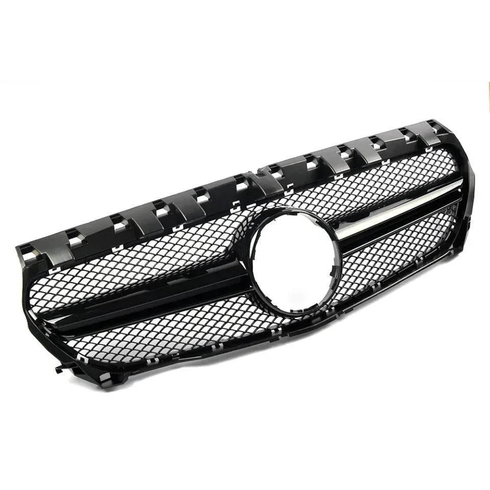 Chrome Silver AMG Style Front Bumper Grille For Mercedes Benz CLA-Class W117 2013-2019 CLA180 CLA200 CLA45 Front Grill Black