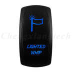 12V 20A Blue Led Car Boat Laser Rocker Switch ON OFF, (ON) OFF, ON OFF ON, (ON) OFF ON, (ON) OFF (ON) Waterproof
