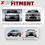XVIP Chrome Silver Sport Style Racing Grille Bumper Grill For Mercedes Benz C-Class W204 2008-2014 C180 C200 C250 C280 C300 C350