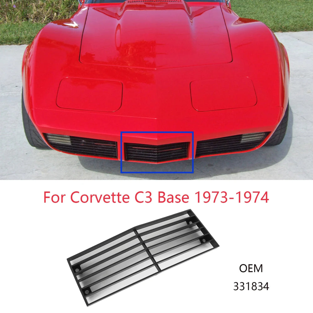 Car Front Bumper Lower Grille For Chevrolet Corvette C3 Base 1973-1974/79 Center 331834 / Left &Right 345487 345488 Accessories