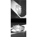NAVIFORCE Men's Watch Classic Stainless Steel Strap 3ATM Waterproof Calendar Minimalist Dial Men's Chronograph Watch NF9272S