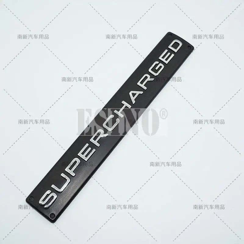 Car Styling Supercharged 3D ABS Adhesive Emblem Rear Trunk Badge Fender Sticker Car Body Decal Auto Accessory