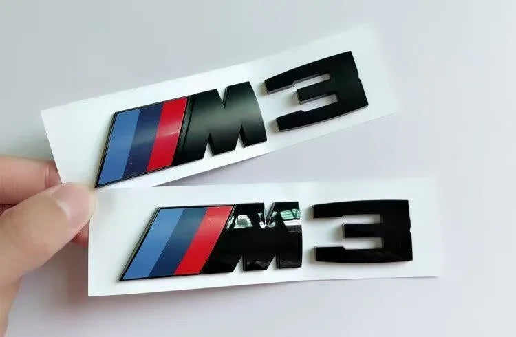 Suitable For BMW Group M3 Emblem Standard Trunk Tail Standard ABS Logo Sticker For BMW E30 E46 E36 E90/E92/E93 F80 GTS CRT CSL