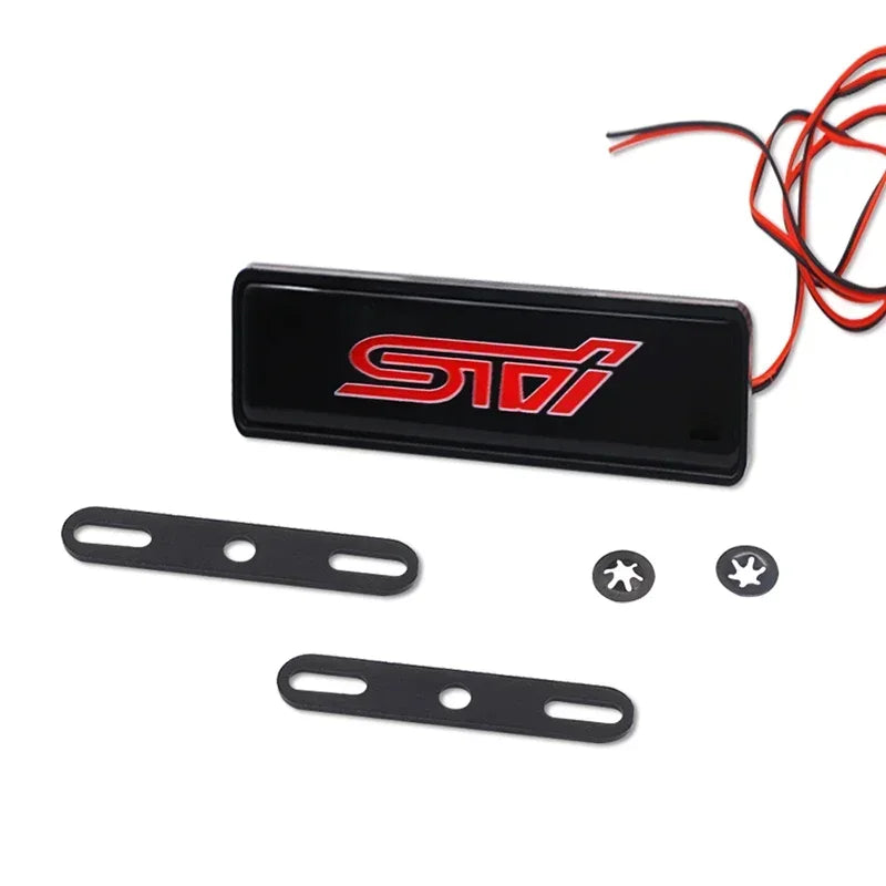 LED Car Front Grille Emblem Badge Light Decoration for Subaru STI XV WRC WRX BRZ FORESTER IMPREZA LEGACY OUTBACK Crosstrek