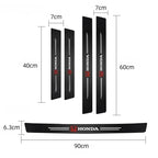 4/5 pcs Car Emblem Threshold Anti Scratch Door Sill Protector For Honda Civic Fit Jazz Accord Pilot CRV Odyssey Passport City