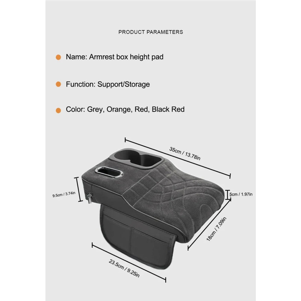 Car Console Armrest Box Booster Pad Car Arm Rest Padded Cover For Mercedes Benz AMG W204 W206 W205 W203 W211 W212 W213 W210 W124