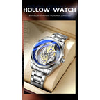 TPW Hot Trendy Fashion Wholesale Men Golden Black Blue Skeleton NOT Automatic Watch Quartz Wrist Watches Luxury 2024