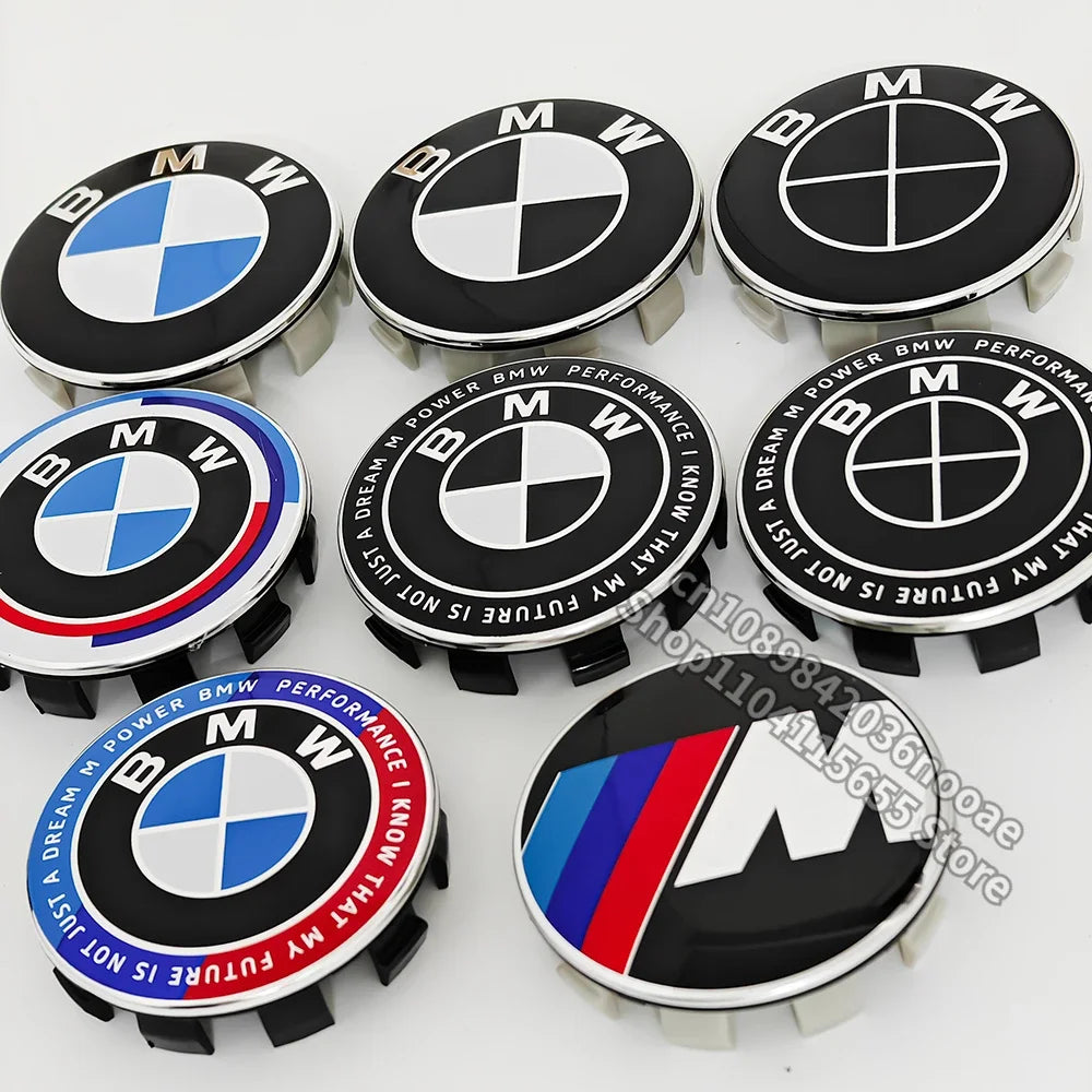 4 Pcs 68mm 56mm Wheel Center Cap for BMW E90 E87 F30 F20 F10 E60 F01 F02 G20 G30 G38 G14 F22 X1 X3 X4 X5 X6 M1 M2 M3 M4 M5 M6 M8